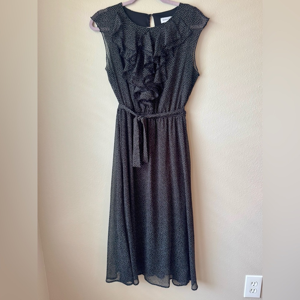 Emma & Michele Black Sleeveless Midi Sundress